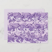 Carte Postale Les tons de marbre violet (Devant / Derrière)