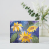 Carte Postale Les tournesols (Debout devant)