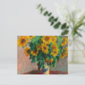 Carte Postale Les tournesols de Monet (Debout devant)