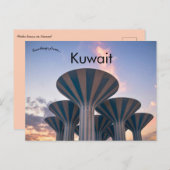 Carte Postale Les tours d'eau au Koweït (Devant / Derrière)