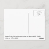 Carte Postale Les tours Diamond bleu et vert, Miami Beach (Dos)