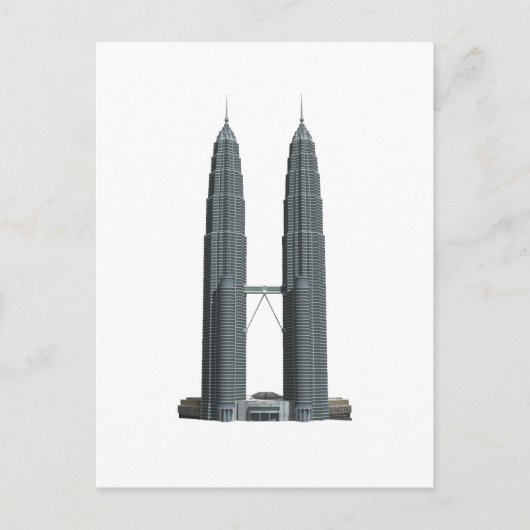 Carte Postale Les tours Petronas : (Devant)