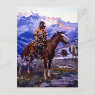 Carte Postale « Les trappeurs libres » par Charles M Russell