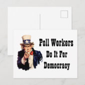 Carte Postale Les Travailleurs Du Sondage Le Font Pour La Démocr (Devant / Derrière)