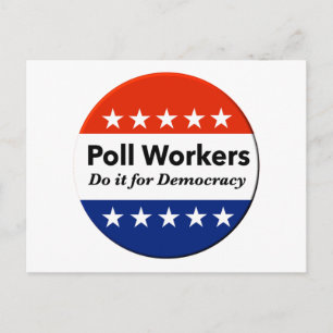 Carte Postale Les Travailleurs Du Sondage Le Font Pour La Démocr