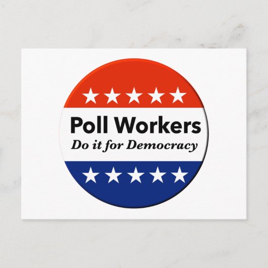 Carte Postale Les Travailleurs Du Sondage Le Font Pour La Démocr (Devant)