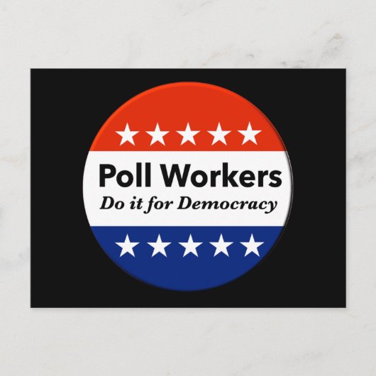 Carte Postale Les Travailleurs Du Sondage Le Font Pour La Démocr (Devant)