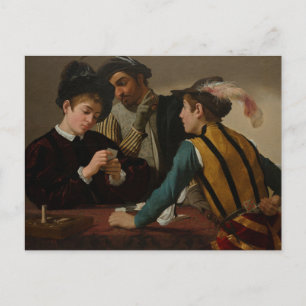 Carte Postale Les Tricheurs de Caravage