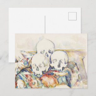 Carte Postale Les trois crânes de Paul Cézanne Peinture classiqu