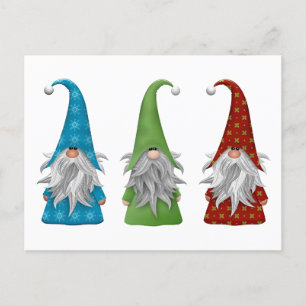 Carte postale Les Trois Gnomes de Noël