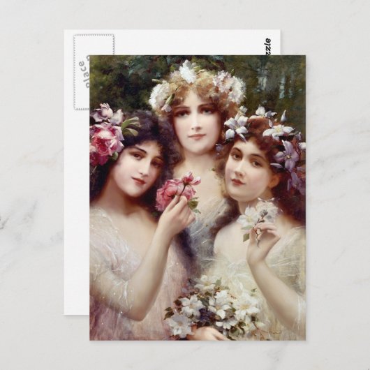 Carte Postale Les Trois Grâces (Devant / Derrière)