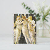 Carte Postale Les trois grâces de Sandro Botticelli (Debout devant)