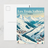Carte Postale Les Trois Vallées France (Devant / Derrière)
