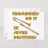 Carte Postale Les Trombones Le Font En 7 Positions (Devant / Derrière)