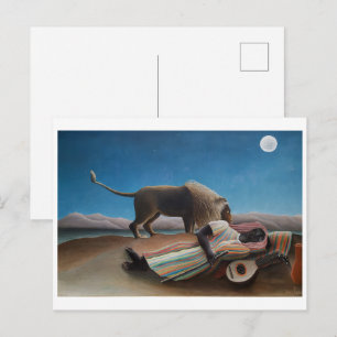 Carte Postale Les Tsiganes qui dorment Henri Rousseau