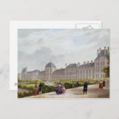 Carte Postale Les Tuileries pendant la Restauration (Devant / Derrière)