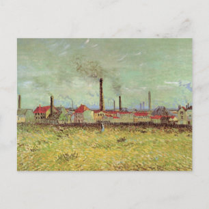 Carte Postale Les usines à Asnieres par Vincent van Gogh