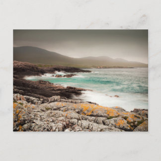Carte Postale Les vagues de l'Atlantique dans les Hébrides extér