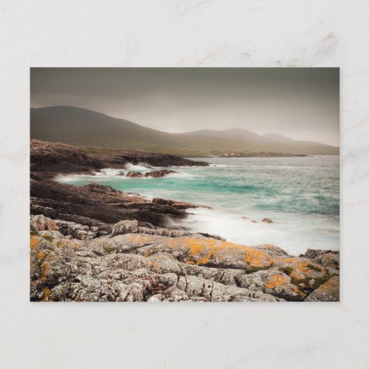 Carte Postale Les vagues de l'Atlantique dans les Hébrides extér (Devant)