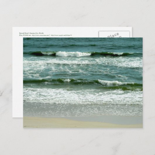 Carte Postale Les vagues du Golfe (Devant / Derrière)