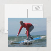 Carte Postale Les vagues sont là (Devant / Derrière)