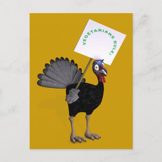 Carte Postale Les végétariens dominent ! (Devant)