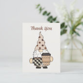 Carte Postale Les vendeurs de café gnome adoré ajouter du Merci  (Debout devant)