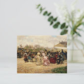 Carte Postale Les vendeurs de fleurs, 1883 (Debout devant)