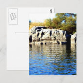 Carte Postale Les vers de bible citent au sujet du 3:5 de (Devant / Derrière)