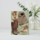 Carte Postale Les vêtements de Scott utilisés sur l'Antarctique (Debout devant)