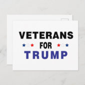 Carte Postale Les vétérans de Trump (Devant / Derrière)