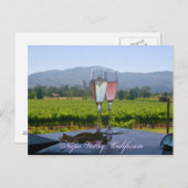 Carte Postale Les vignobles de la vallée de Napa (Devant / Derrière)