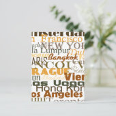 Carte Postale Les Villes Du Monde Entier (Debout devant)