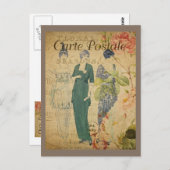 Carte Postale Les Vintages parisiennes (Devant / Derrière)