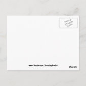 Carte Postale Les violettes sont bleues (Dos)