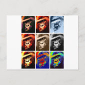 Carte Postale Les visages de Gorilla (Devant)