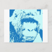 Carte Postale Les visages de Gorilla Pop Art (Devant)