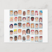 Carte Postale Les visages de l'enfant (Devant)