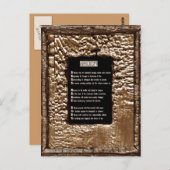 Carte Postale Les visages du péché (Devant / Derrière)