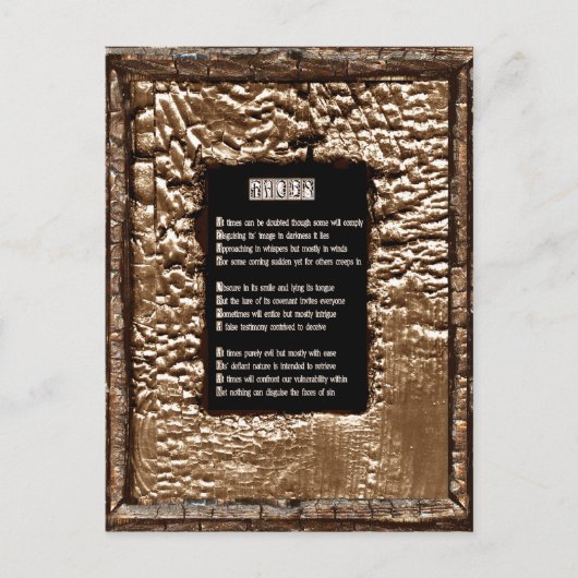 Carte Postale Les visages du péché (Devant)