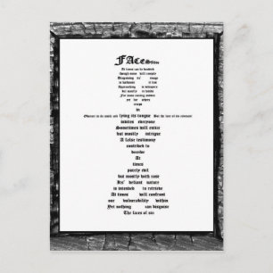 Carte Postale Les visages du péché