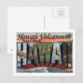 Carte Postale Les volcans d'Hawaii Nat'l Park, Hawaii (Devant / Derrière)