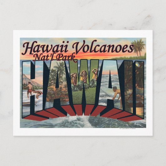 Carte Postale Les volcans d'Hawaii Nat'l Park, Hawaii (Devant)
