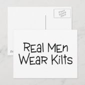 Carte Postale Les vrais hommes portent des tueurs (Devant / Derrière)