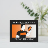 Carte Postale Les vrais hommes : Rugby (Debout devant)