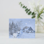 Carte Postale Les Westies aiment l'hiver (Debout devant)
