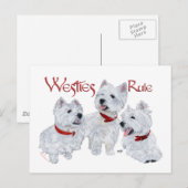 Carte Postale Les Westies règnent ! (Devant / Derrière)