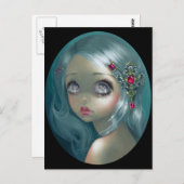 Carte postale "Les yeux au ciel" (Devant / Derrière)