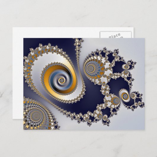 Carte Postale Les yeux dans le ciel - Fractal (Devant / Derrière)