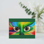 Carte Postale Les yeux des chats (Debout devant)